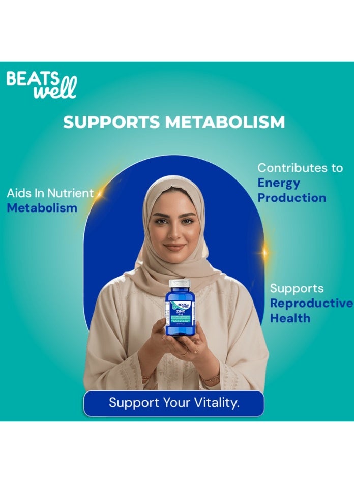 BeatsWell بياتسويل زنك 25 مجم - 100 كبسولة - Image 2