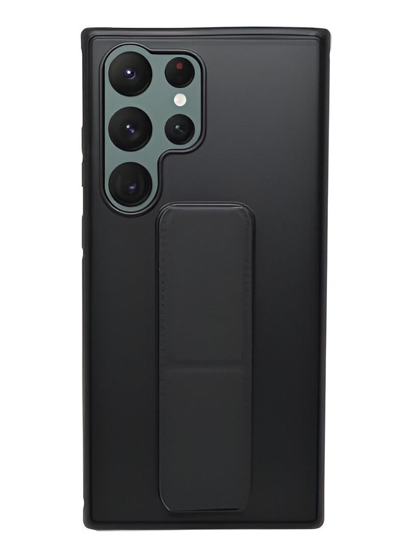 جراب Samsung Galaxy S25 Ultra مع حزام يد عمودي وأفقي مع حامل مغناطيسي للسيارة لهاتف Samsung Galaxy S25 Ultra مقاس 6.9 بوصة - Image 1