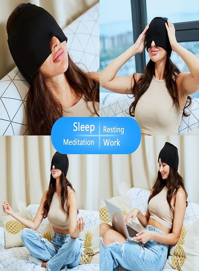 Calyrex Migraine Relief Cap, Gel Headache Relief Hat, Migraine Ice Head Wrap Cap, Reusable Cold/Hot Therapy, Long Lasting Cooling Eye Mask or Stress Headaches for Puffy Eyes, Tension, Sinus - Image 5