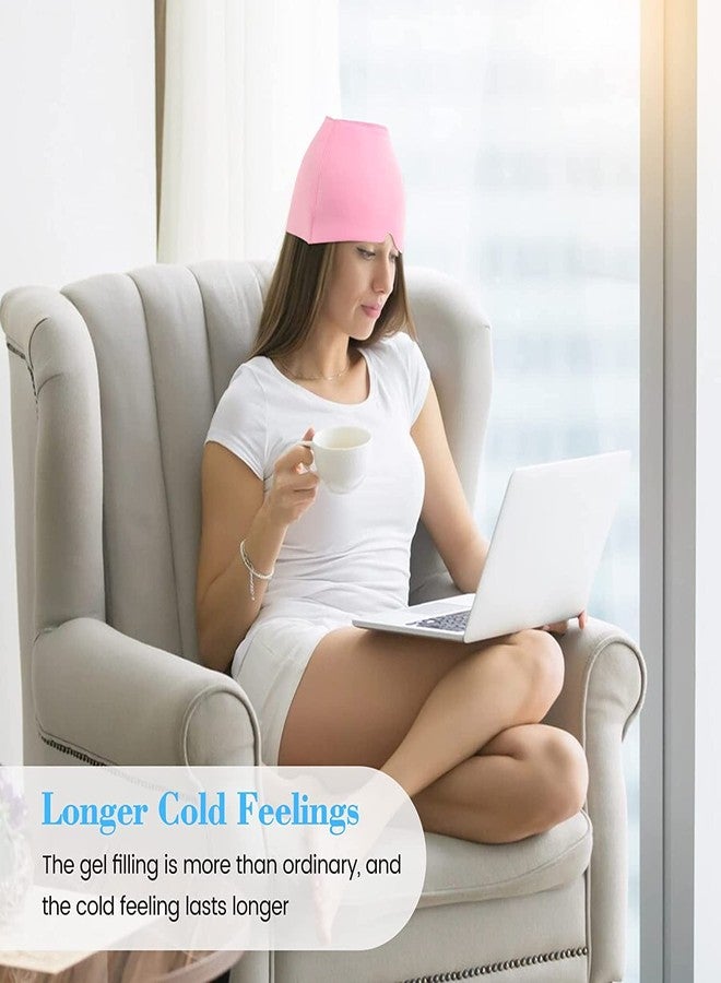 Calyrex Migraine Relief Cap, Gel Headache Relief Hat, Migraine Ice Head Wrap Cap, Reusable Cold/Hot Therapy, Long Lasting Cooling Eye Mask or Stress Headaches for Puffy Eyes, Tension, Sinus - Image 3