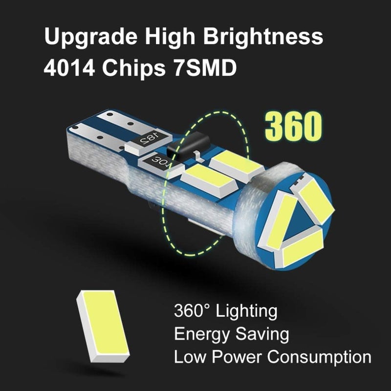 weiXuan 10X T5 LED Bulbs for Car Interior Lighting - Image 3