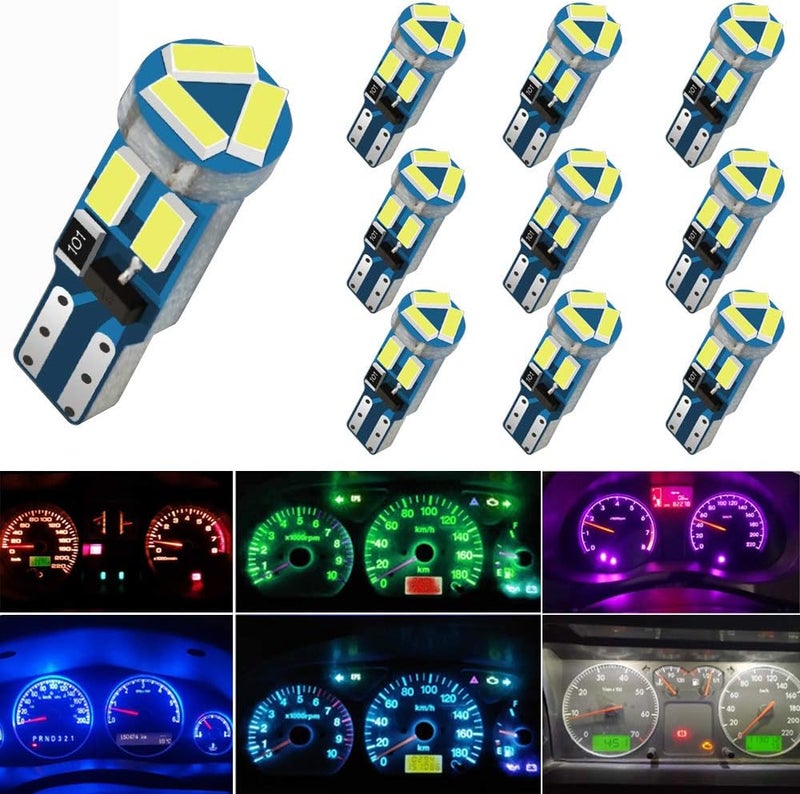 weiXuan 10X T5 LED Bulbs for Car Interior Lighting - Image 1