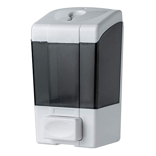 YISMAN Adhesive Mounted Soap Dispenser 500ML, Large Capacity, Wall Mounted, Gray - Image 1
