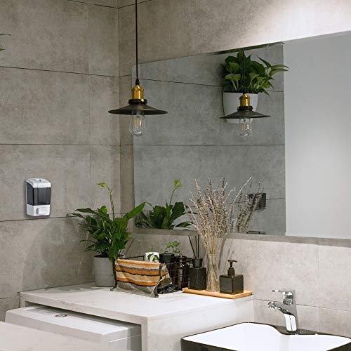 YISMAN Adhesive Mounted Soap Dispenser 500ML, Large Capacity, Wall Mounted, Gray - Image 3