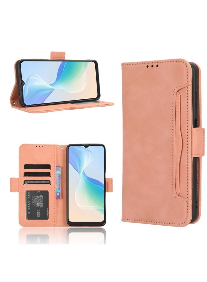 اس-توب جراب لهاتف Blackview Oscal C30 / C30 Pro مصنوع من الجلد وملمس جلد العجل وفتحات للبطاقات - Image 1