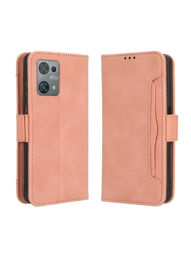 اس-توب جراب لهاتف Blackview Oscal C30 / C30 Pro مصنوع من الجلد وملمس جلد العجل وفتحات للبطاقات - Image 2