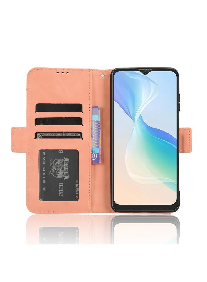 اس-توب جراب لهاتف Blackview Oscal C30 / C30 Pro مصنوع من الجلد وملمس جلد العجل وفتحات للبطاقات - Image 5