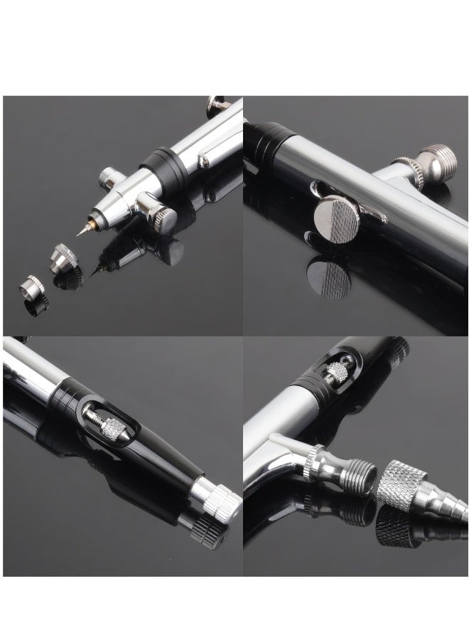 Multi-Purpose Professional Airbrush Kit with Compressor, Portable Cordless Rechargeable Airbrush Set, Rotatable Air Brush Head, for Model Making, DIY Art, Nail Art, Cake Decorating, Makeup  - Image 3