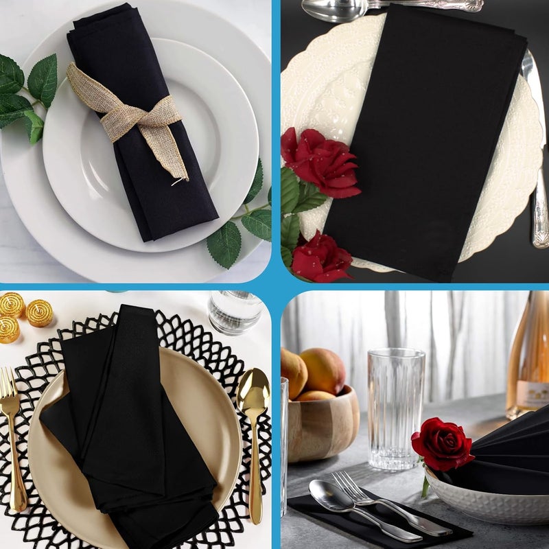 Perfect Stix Perfectware 2 Ply Black Dinner Napkin Pack of 125 - Image 4
