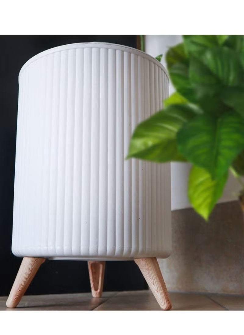 Generic Trash Can With A Cover, Decorative Basket, A Distinctive Piece Of Decorative Furniture  - Image 2