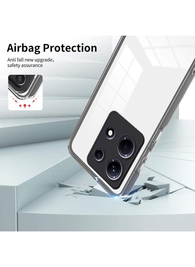 اس-توب جراب لهاتف Infinix Note 30 3 في 1، جراب هاتف شفاف من مادة TPU بلون إطار الكمبيوتر الشخصي - Image 5