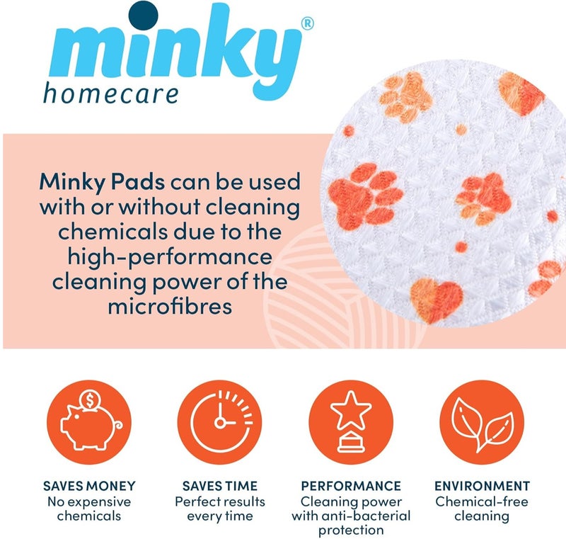 مينكي قطعة تنظيف مضادة للبكتيريا للحيوانات الأليفة من Minky، وسادة تنظيف من الألياف الدقيقة، غير قابلة للخدش، عالية الكثافة لتنظيف فضلات الحيوانات والأسطح المتعددة - Image 5