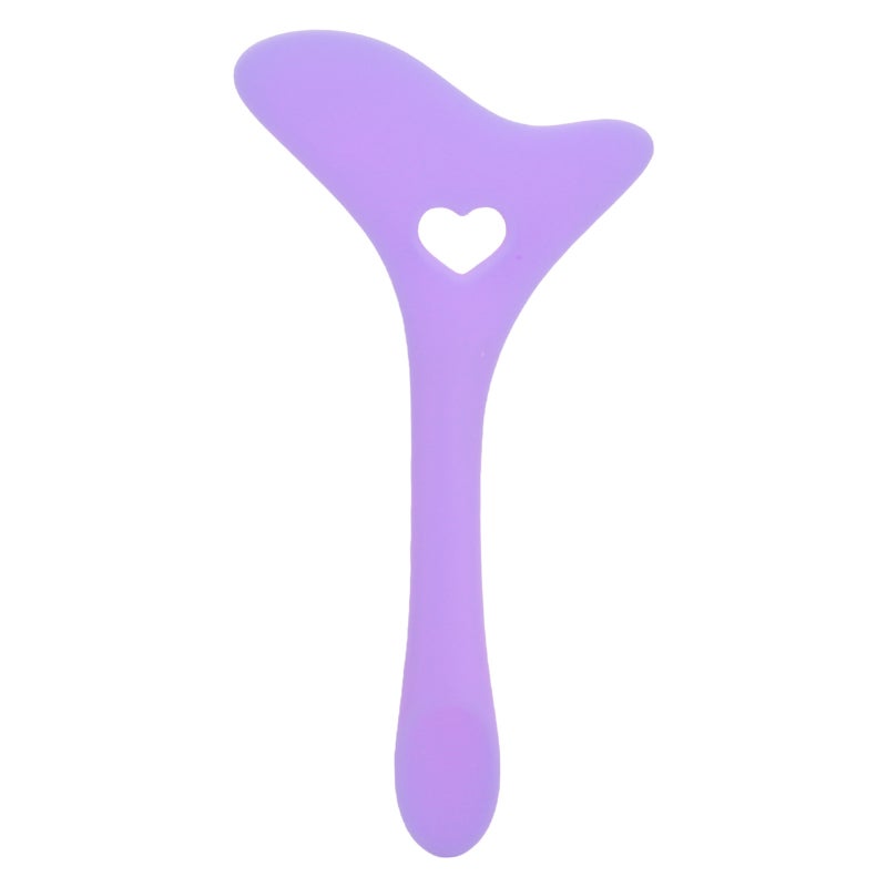 Eyeliner Stencil Silicone Purple Non Slip Ergonomic Handle Multi Angle Design - Multi Use Easy Clean Eyeliner Applicator Tool for Beginners Makeup Artists - Image 1