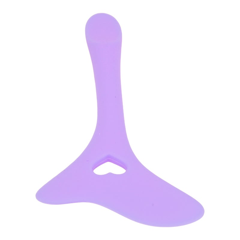 Eyeliner Stencil Silicone Purple Non Slip Ergonomic Handle Multi Angle Design - Multi Use Easy Clean Eyeliner Applicator Tool for Beginners Makeup Artists - Image 5