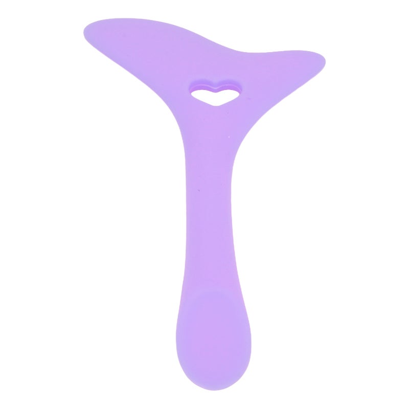 Eyeliner Stencil Silicone Purple Non Slip Ergonomic Handle Multi Angle Design - Multi Use Easy Clean Eyeliner Applicator Tool for Beginners Makeup Artists - Image 2