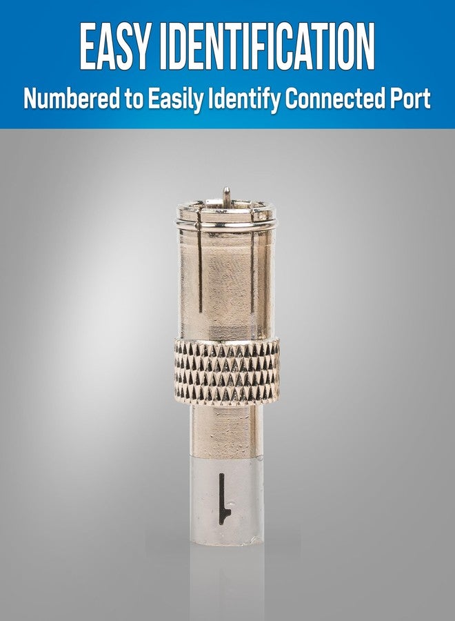 جونارد تولز أدوات جونارد CM-FC/8 F موصلات كابل محوري لجهاز CM-100، عبوة من 8 قطع - مجموعة تعيين المنافذ المرقمة لكابلات المحور والشبكات والاتصالات - Image 5