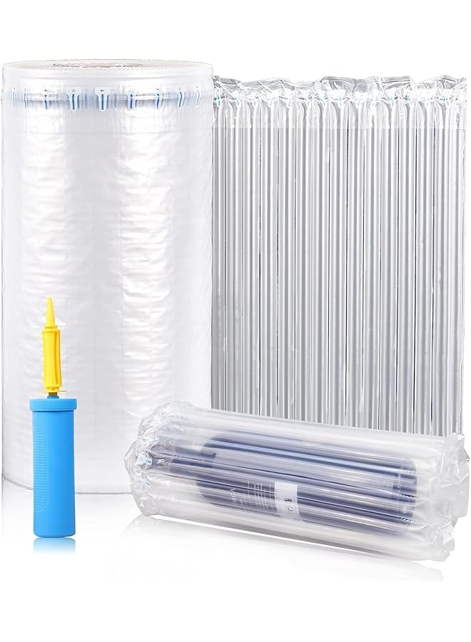 erorex Inflatable Packaging Bubble Wrap Roll 12 Inch X164Ft Air Pillow Bubble Cushioning Wrap For Heavy Duty Shipping Wine Bottle Protector Packing And Moving 30Cm*50M - Image 1