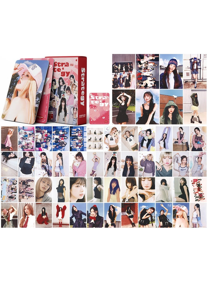NIBEMINENT 55 Pcs Kpop TWICE 14TH MINI ALBUM STRATEGY Lomo Cards Card For Fans Collection Gifts - Image 2