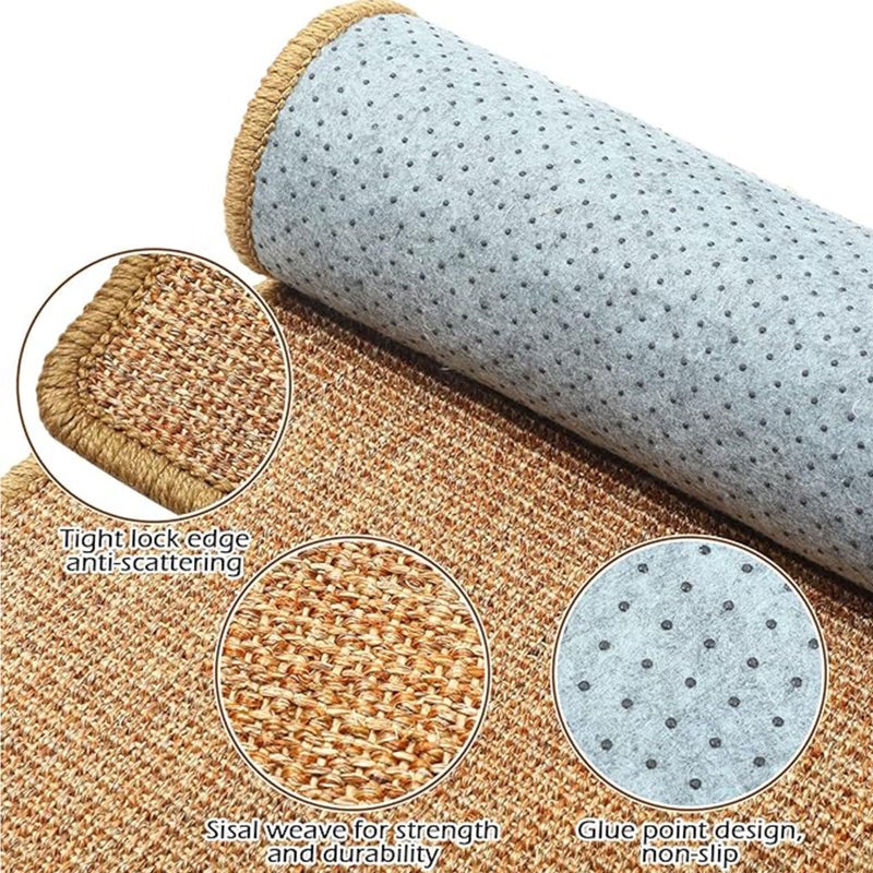 Oncpcare 2PCS Rabbit Scratch Mat Natural Bunny Scratching Pad Claws and Teeth Care Rabbit Mats for Cages Chew Toys for Bunny Pet Cage Bedding for Biting Sleeping Nesting, 16x12 - Image 5