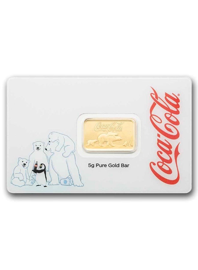 PAMP Suisse Coca Cola Polar Bear Gold 5 gram 24 Carat - Image 1
