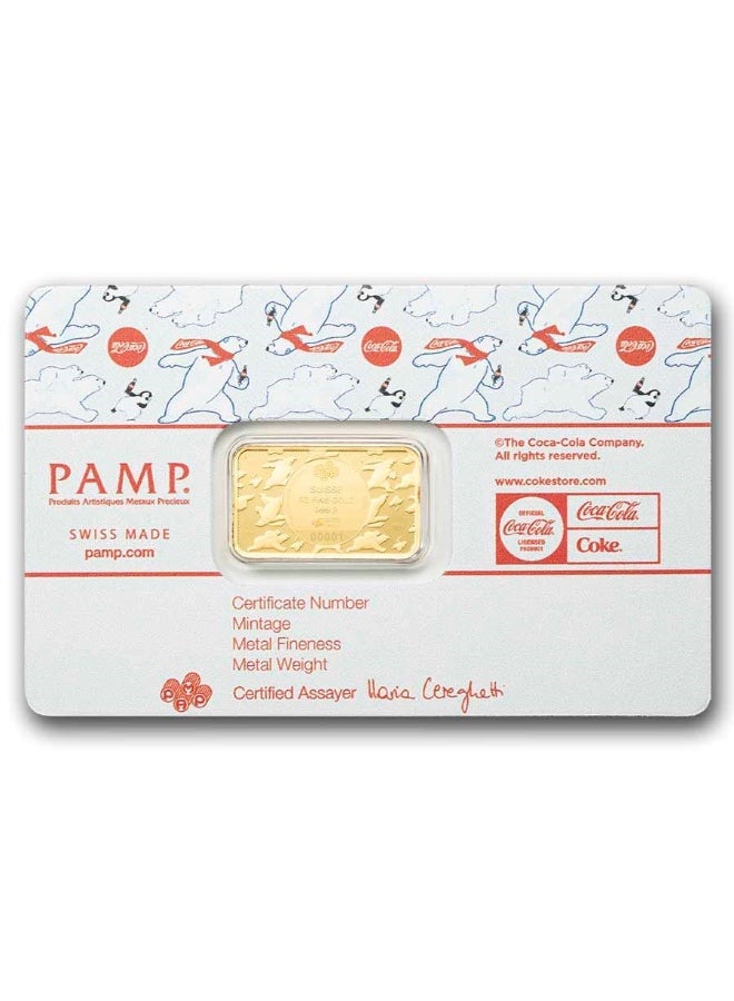 PAMP Suisse Coca Cola Polar Bear Gold 5 gram 24 Carat - Image 2