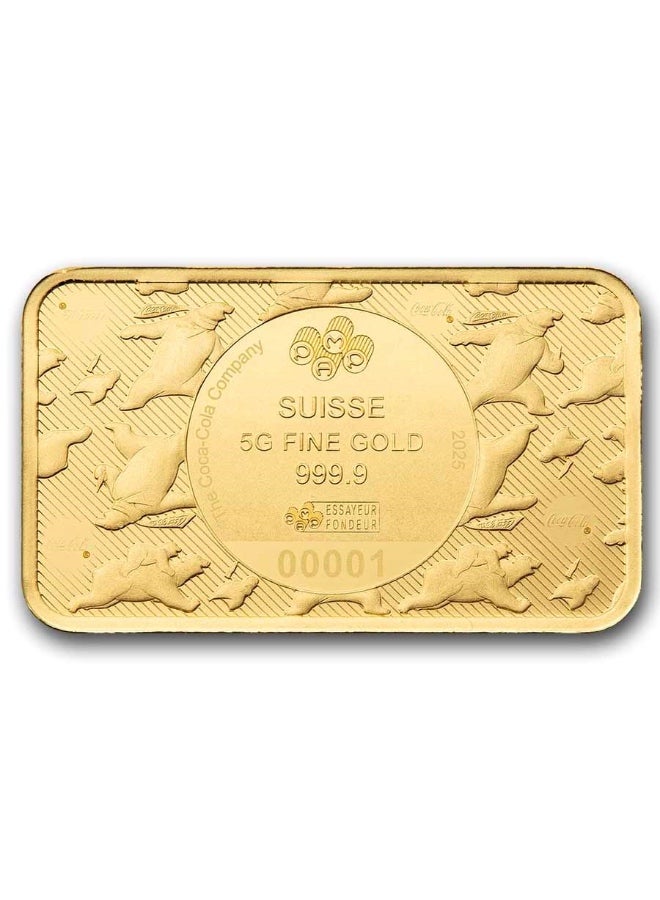 PAMP Suisse Coca Cola Polar Bear Gold 5 gram 24 Carat - Image 4