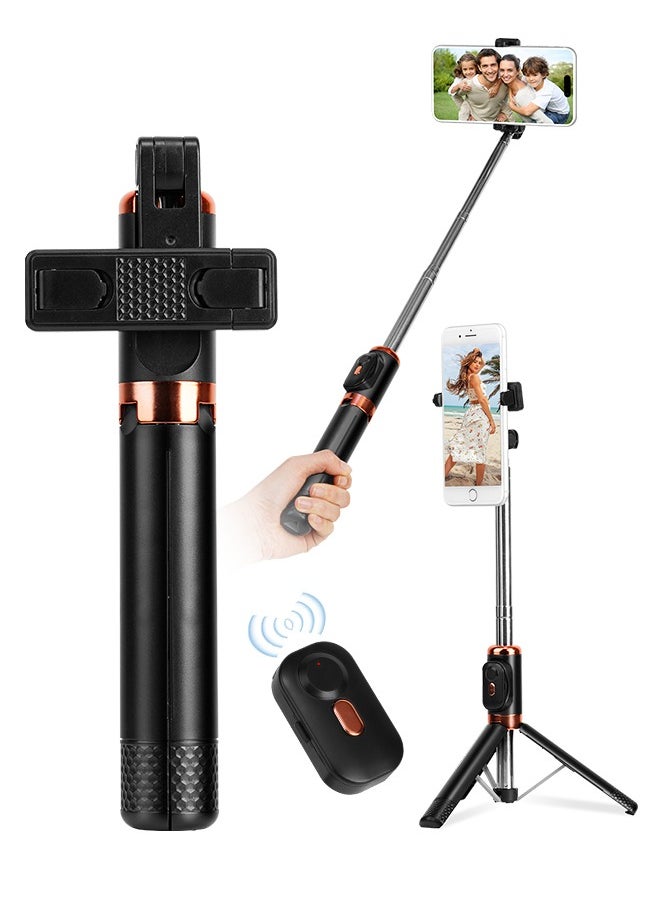 PRO LASHBEAUTY - Selfie Stick Tripod with Remote & Lightweight Phone Tripod, Solidest Portable Cell Phone Tripod, Compatible with iPhone/Android - Image 1
