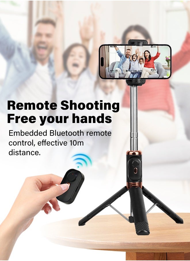 PRO LASHBEAUTY - Selfie Stick Tripod with Remote & Lightweight Phone Tripod, Solidest Portable Cell Phone Tripod, Compatible with iPhone/Android - Image 1