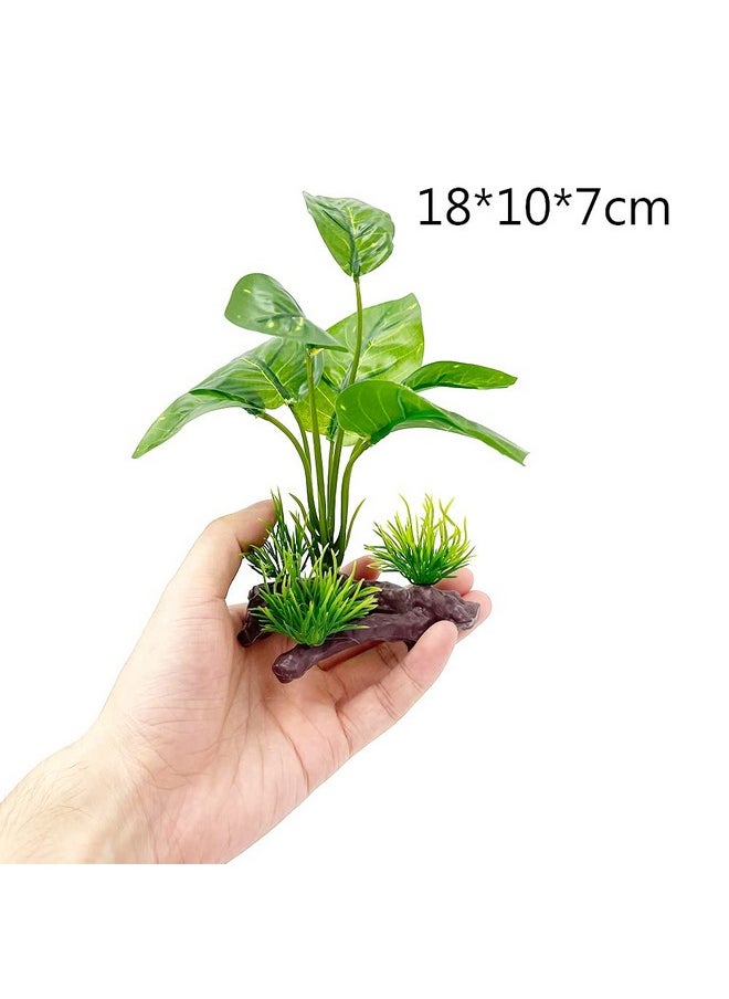 Smoothedo-Pets Fish Tank Decorations Aquarium Decoration 4Inch Ornaments Accessories Betta Fish Rest Leaf Buddha (TypeBSetBuddha)  - Image 3