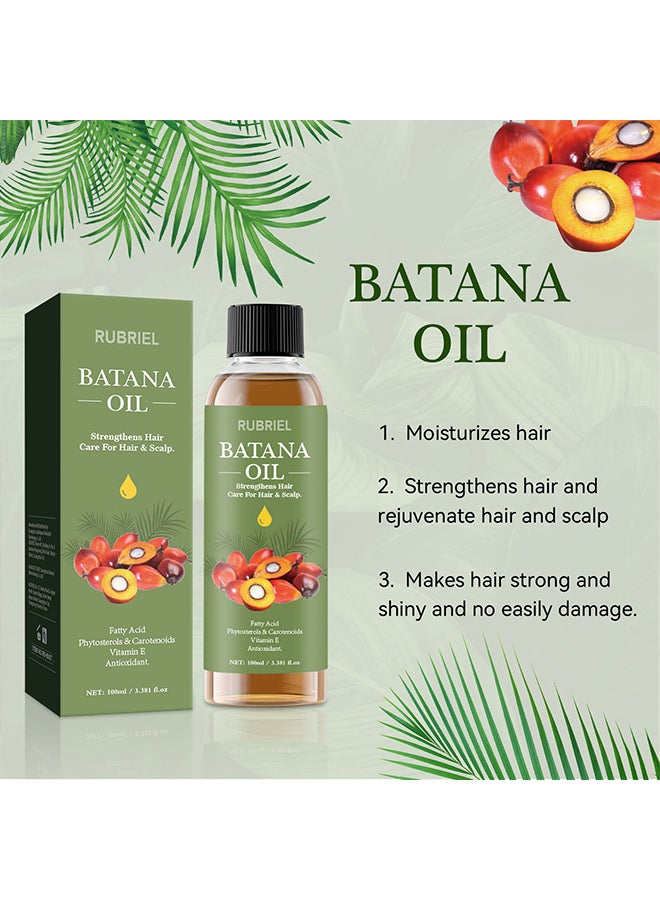 RUBRIEL Batana Hair Care Oil, nourishes, repairs, strengthens and prevents hair loss - 100ml - Image 2