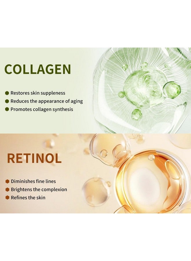 IREV Pack of 10 Collagen Face Mask, Face Masks Skincare with Coenzyme Q10 Retinol Anti Aging Facial Masks Skin Care Hydrating Face Beauty Care Masks for Deep Repairing and Moisturizing Anti Wrinkles - Image 5