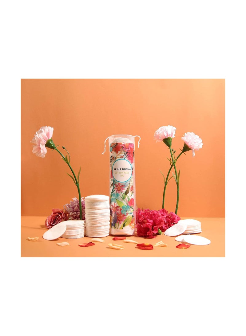 بريما دونا 100 ضمادة قطنية لإزالة المكياج للوجه ، عبوة من قطعتين - Image 4