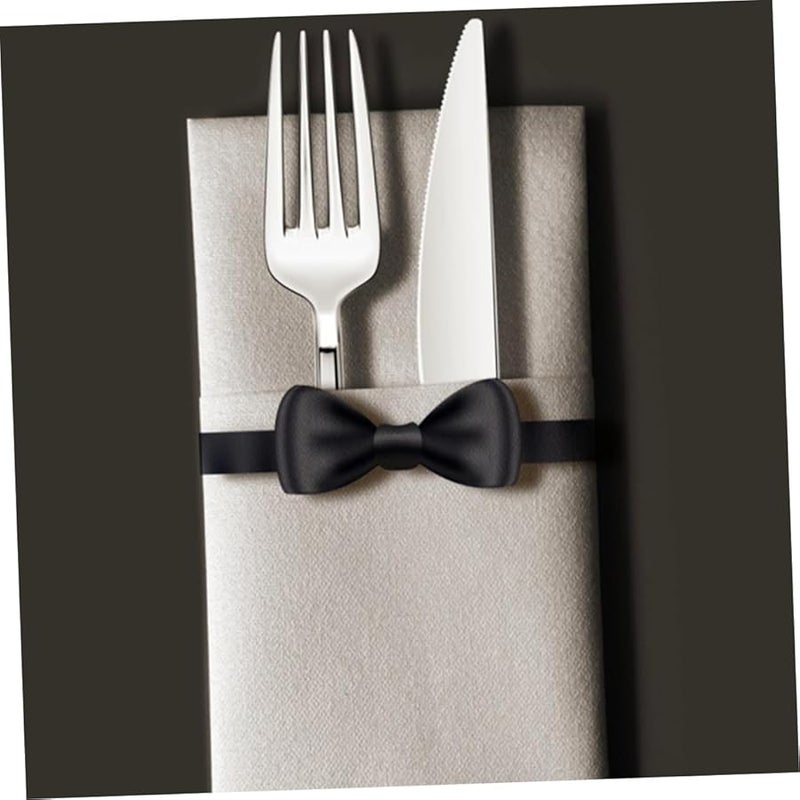 50 قطعة مناديل زفاف سميكة يمكن التخلص منها بتصميم الغبار للمآدب والتجمعات العطلية - Image 4