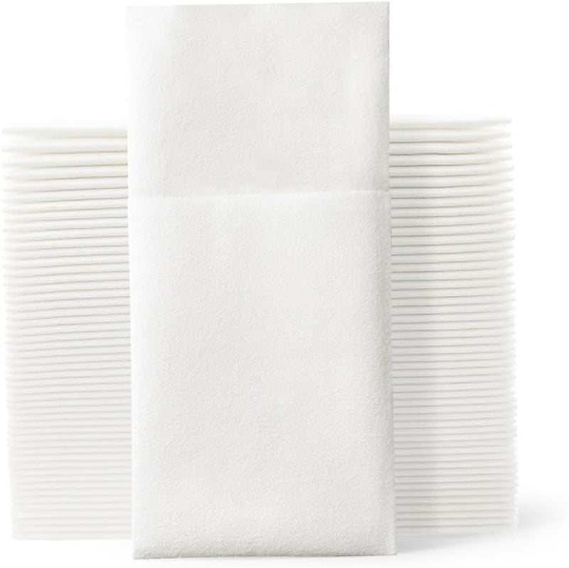 50 قطعة مناديل زفاف سميكة يمكن التخلص منها بتصميم الغبار للمآدب والتجمعات العطلية - Image 1