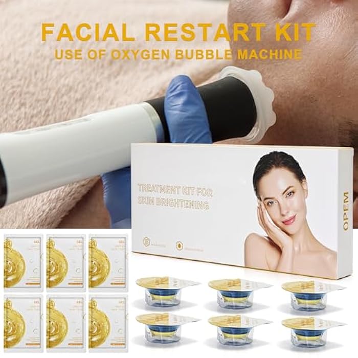 Elitzia CO₂ Facial Kit - 6 Sets/Box for CO₂ Oxygen Facial Machine, Complexion Luminating & Radiance Boost ETDGEL6 (Luminating Formula) - Image 2