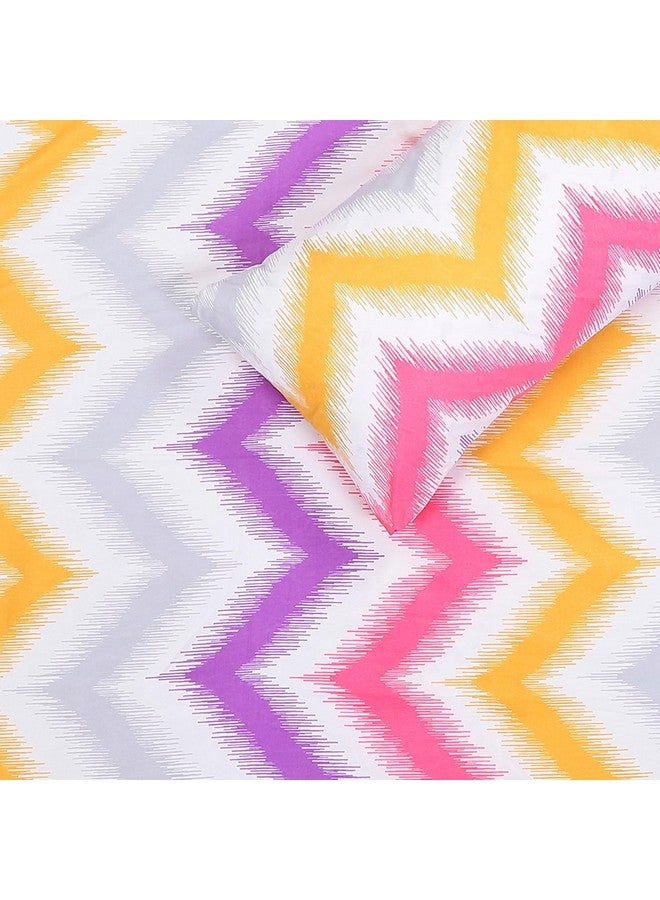 Status Contract -Cotton Rich Double Bedsheet with 2 Pillow Covers for Bed Room, Home, Hotel-120 GSM (Pink Red) - Image 4