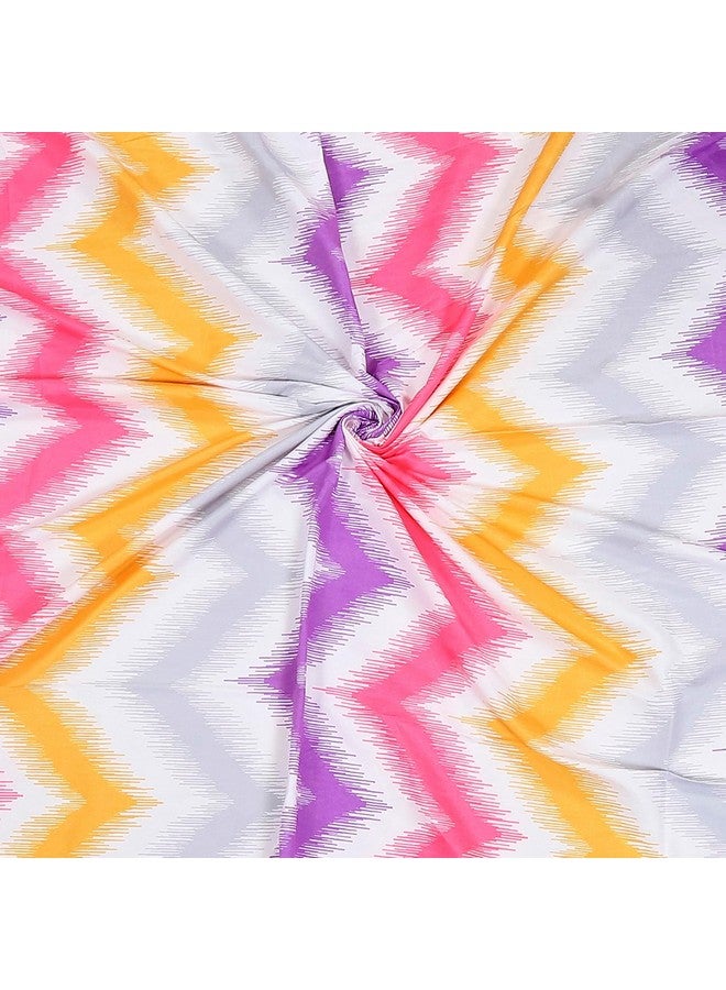 Status Contract -Cotton Rich Double Bedsheet with 2 Pillow Covers for Bed Room, Home, Hotel-120 GSM (Pink Red) - Image 3