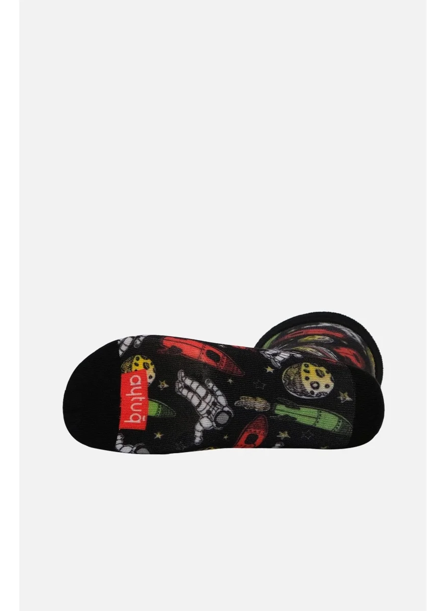 Aytuğ Unisex Cotton Astronaut Patterned Fun Socks - A-Dfs-A