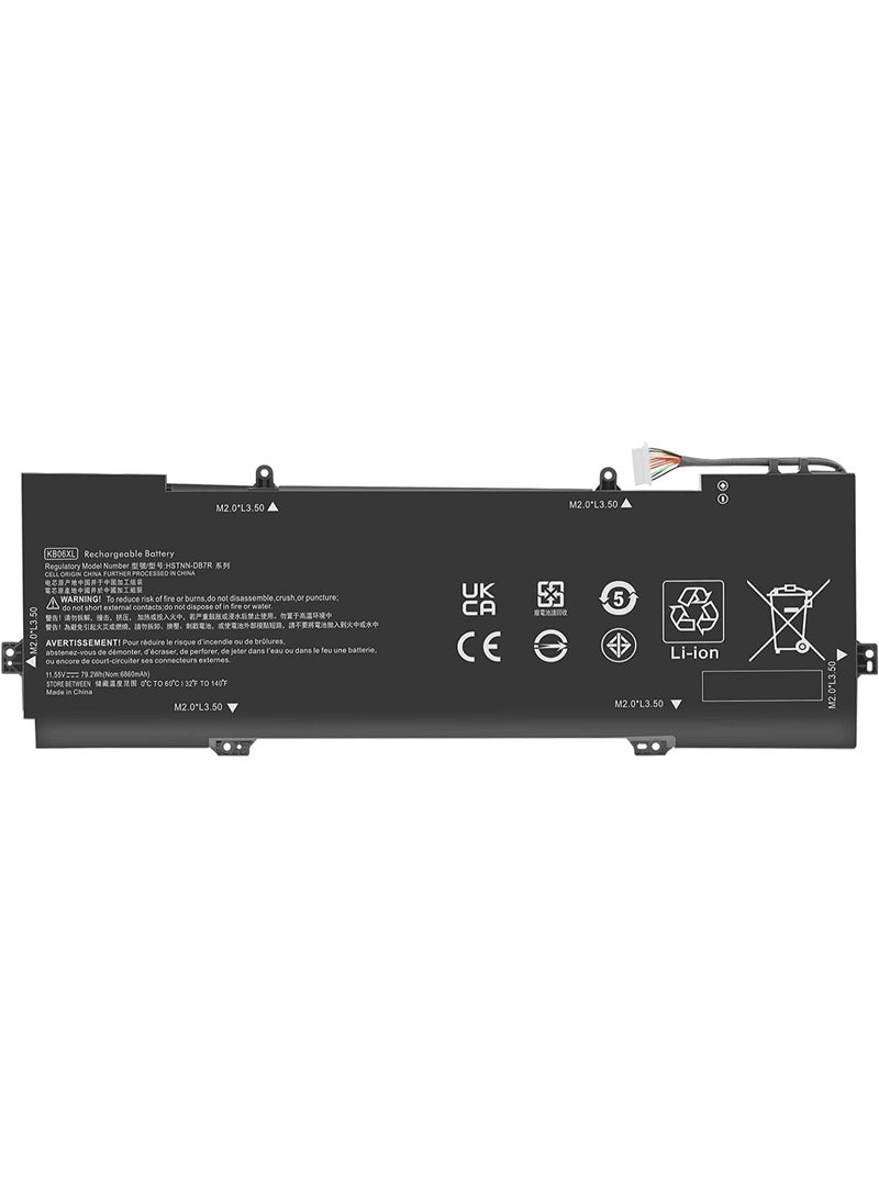 KB06XL Battery Compatible with Spectre X360 15-BL002XX 15-BL001NG 15-BL075NR Z6K96EA Z6L01EA 15T-BL00 2017 Series; Replacement for HSTNN-DB7R KB06XL TPN-Q179 902401-2C1 11.55V - Image 1