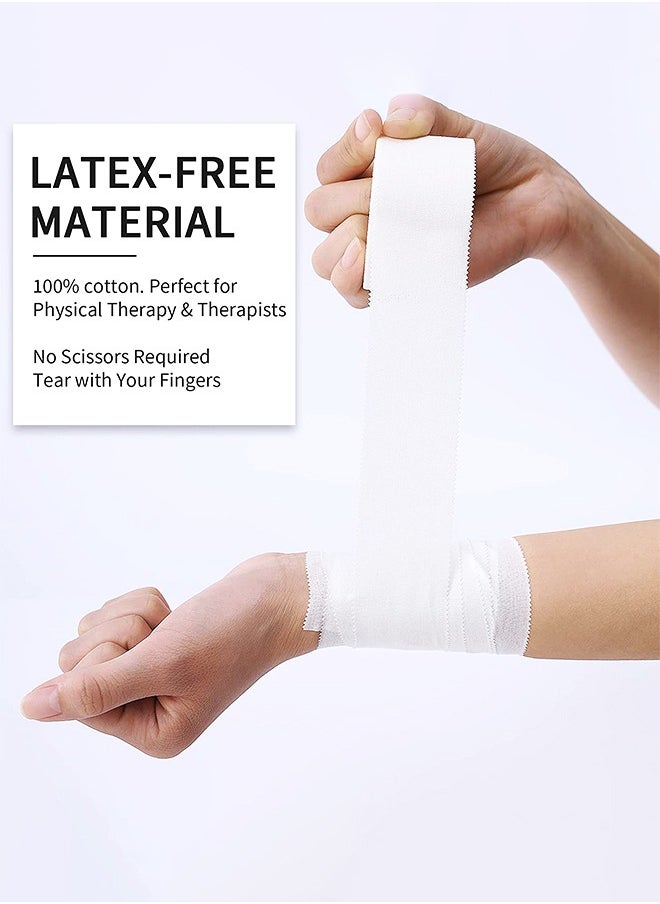 GROIC - 2 Pack Athletic Pre Wrap Tape & Self Adhesive Bandage, Premium Athletic Tape Easy Tear Sports Foam Bandage, Sport Pre wrap Athletic Tape for Ankles Wrists Hands Elbows and Knees - Image 1
