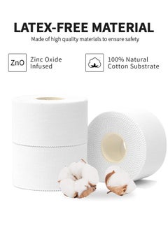 GROIC 2 Pack Athletic Pre Wrap Tape & Self Adhesive Bandage, Premium Athletic Tape Easy Tear Sports Foam Bandage, Sport Pre wrap Athletic Tape for Ankles Wrists Hands Elbows and Knees  - Image 5