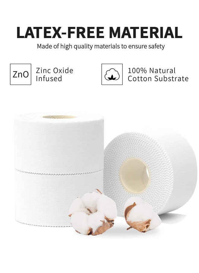 GROIC - 2 Pack Athletic Pre Wrap Tape & Self Adhesive Bandage, Premium Athletic Tape Easy Tear Sports Foam Bandage, Sport Pre wrap Athletic Tape for Ankles Wrists Hands Elbows and Knees - Image 1
