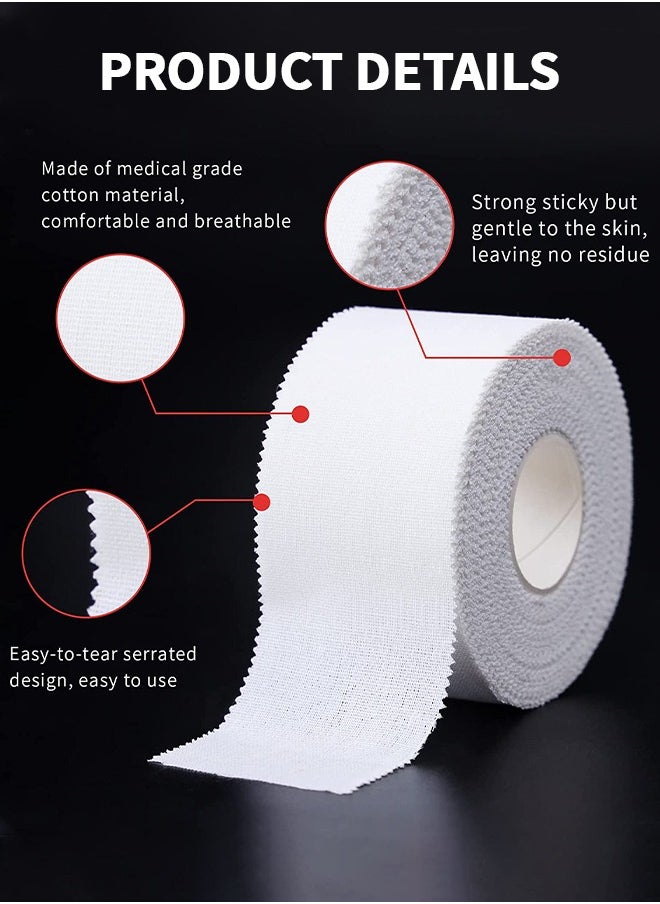 GROIC - 2 Pack Athletic Pre Wrap Tape & Self Adhesive Bandage, Premium Athletic Tape Easy Tear Sports Foam Bandage, Sport Pre wrap Athletic Tape for Ankles Wrists Hands Elbows and Knees - Image 1