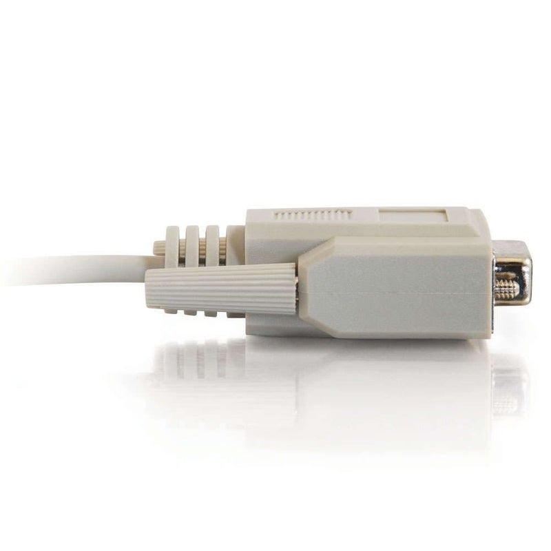 C2G 03046 DB9 F/F Serial RS232 Null Modem Cable, Beige (15 Feet, 4.57 Meters) - Image 2