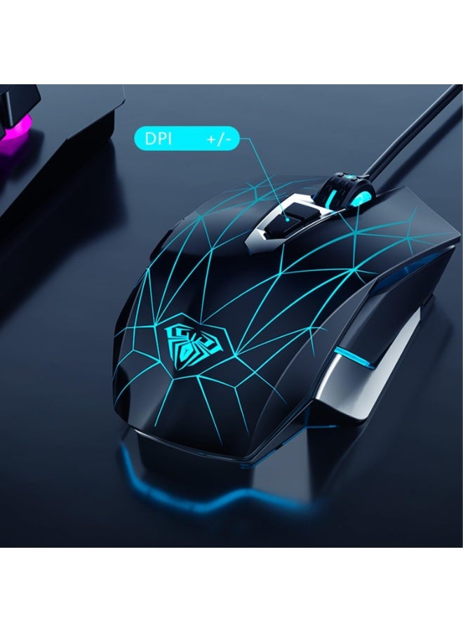 Aula S50 7-Button Gaming Mouse, 4800 DPI, Optical, USB Wired LED Backlight - Image 5