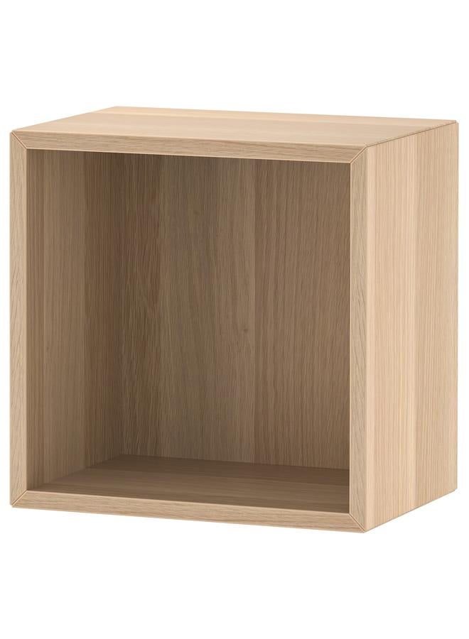 Zaboon Cabinet, White Stained Oak Effect, 35X25X35 Cm - Image 1