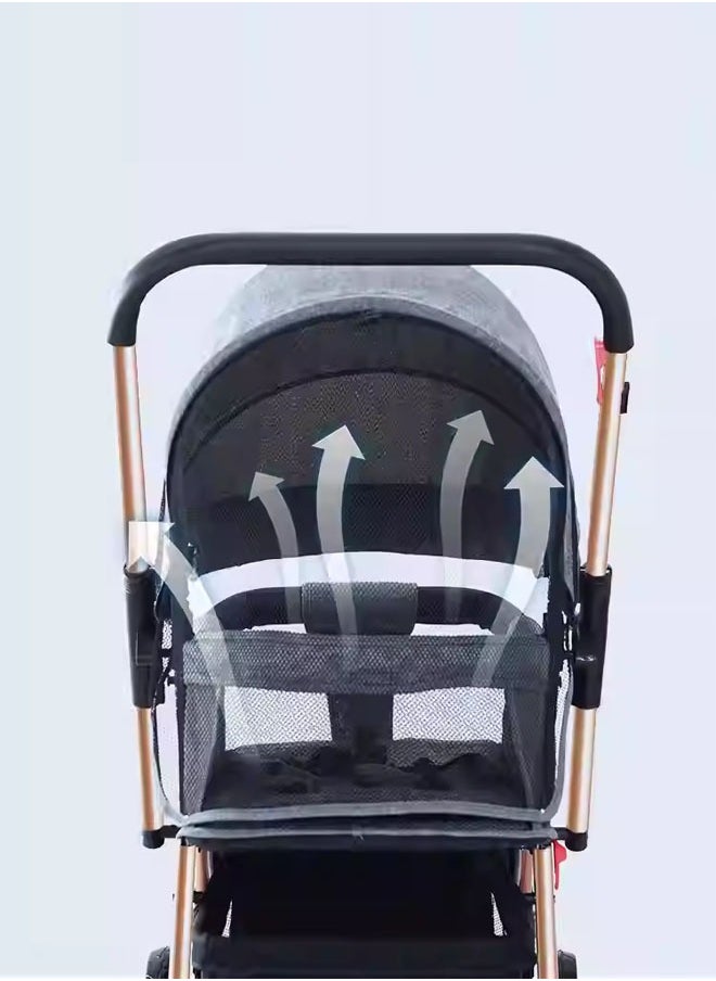 keke Adjustable Baby Single Stroller With Storage Basket, Easy To Fold, and Compact Design  - Image 3