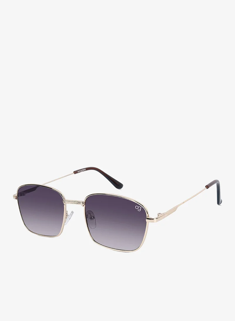Woggles UV- Protected  Golden Rectangle Sunglasses