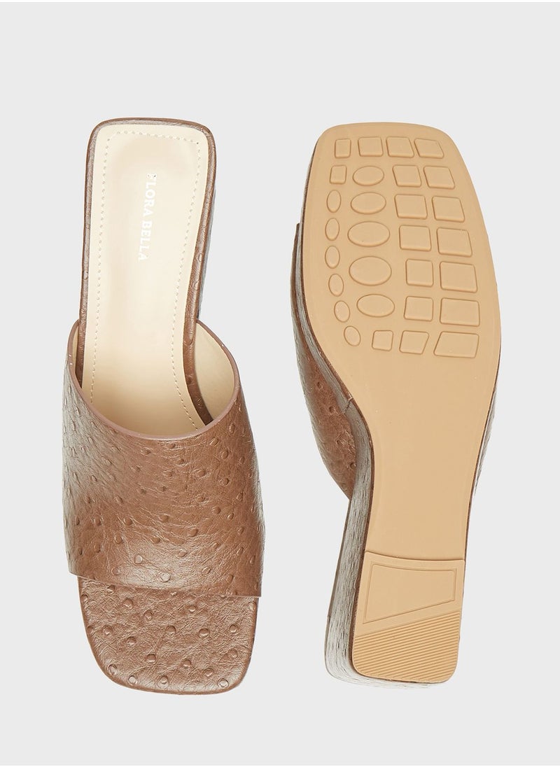 shoexpress - One Strap Wedge Sandals - Image 1