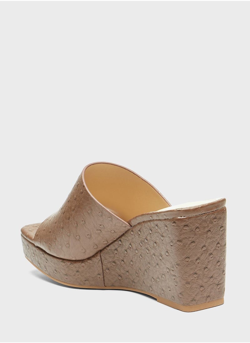 shoexpress - One Strap Wedge Sandals - Image 1